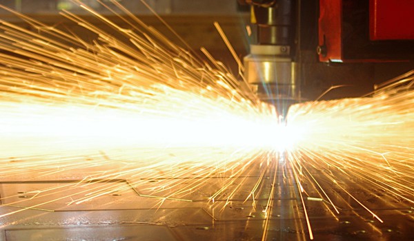 Laser cutting sparks Laser cutting sparks