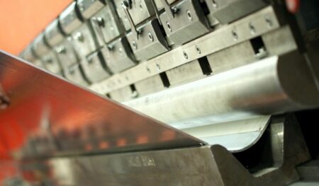 Large radius pressbrake bending