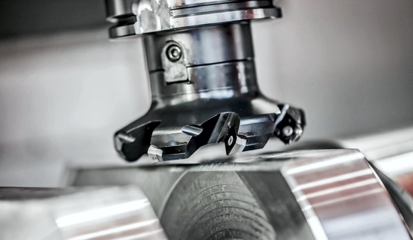 CNC milling cutter close up