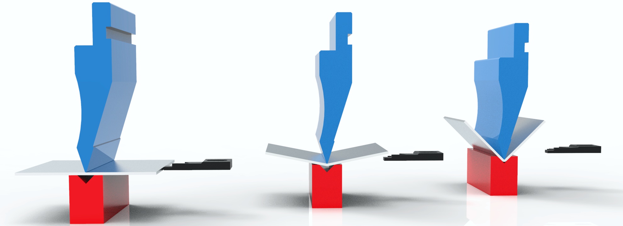 Pressbrake tools for thicker parts