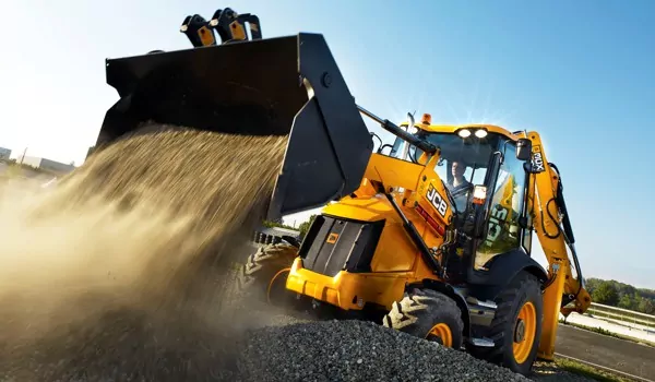 JCB loader at work