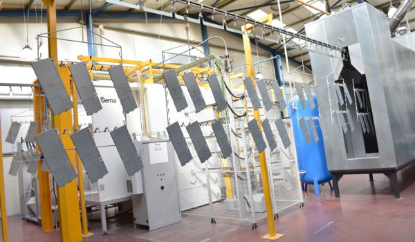 Parts exiting new paint plant dry off oven 2022